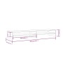 Soporte de monitor madera maciza de pino blanco 100x24x13 cm de vidaXL, Muebles TV - Ref: Foro24-813920, Precio: 33,50 €, Des...