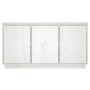 Aparador de madera maciza de pino blanco 111x34x60 cm de vidaXL, Aparadores - Ref: Foro24-813810, Precio: 152,33 €, Descuento: %