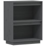 Mesa consola de madera maciza de pino gris 60x34x75 cm de vidaXL, Aparadores - Ref: Foro24-813821, Precio: 56,97 €, Descuento: %