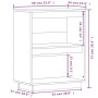 Mesa consola de madera maciza de pino gris 60x34x75 cm de vidaXL, Aparadores - Ref: Foro24-813821, Precio: 56,97 €, Descuento: %