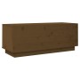 Mueble de TV madera maciza de pino marrón miel 90x35x35 cm de vidaXL, Muebles TV - Ref: Foro24-813832, Precio: 41,37 €, Descu...