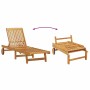Tumbona 2-persona 3 pcs Marrón Madera de Acacia Sólida en Tumbonas | Comprar online en Foru.es