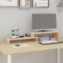 Soporte para monitor madera maciza de pino (52-101)x22x14 cm de vidaXL, Bases y elevadores para ordenadores - Ref: Foro24-814...