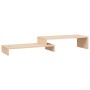 Soporte para monitor madera maciza de pino (52-101)x22x14 cm de vidaXL, Bases y elevadores para ordenadores - Ref: Foro24-814...