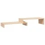 Soporte para monitor madera maciza de pino (52-101)x22x14 cm de vidaXL, Bases y elevadores para ordenadores - Ref: Foro24-814...