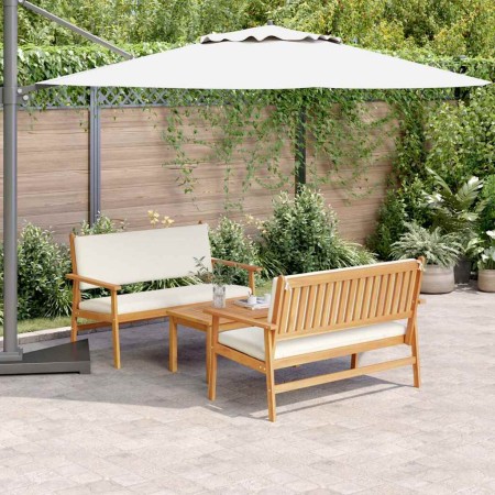 Conjunto de sofás de jardín 3 pcs Marrón 120 x 65,5 x 79 cm en Sofás de exterior | Comprar online en Foru.es