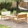 Conjunto de sofás de jardín 3 pcs Marrón 120 x 65,5 x 79 cm en Sofás de exterior | Comprar online en Foru.es