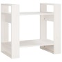 Estantería/divisor de espacios madera pino blanco 60x35x57 cm de vidaXL, Librerías y estanterías - Ref: Foro24-813875, Precio...