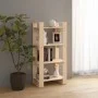 Estantería/divisor de espacios madera maciza 60x35x125 cm de vidaXL, Librerías y estanterías - Ref: Foro24-813884, Precio: 42...