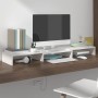 Soporte de monitor madera maciza de pino blanco 80x24x10,5 cm de vidaXL, Muebles TV - Ref: Foro24-813940, Precio: 33,57 €, De...