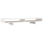 Soporte para monitor madera maciza de pino blanco 100x27x14 cm de vidaXL, Bases y elevadores para ordenadores - Ref: Foro24-8...