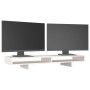 Soporte para monitor madera maciza de pino blanco 100x27x14 cm de vidaXL, Bases y elevadores para ordenadores - Ref: Foro24-8...