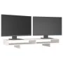 Soporte para monitor madera maciza de pino blanco 100x27x14 cm de vidaXL, Bases y elevadores para ordenadores - Ref: Foro24-8...