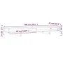 Soporte para monitor madera maciza de pino blanco 100x27x14 cm de vidaXL, Bases y elevadores para ordenadores - Ref: Foro24-8...