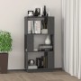 Estantería/divisor de espacios madera de pino gris 51x25x101 cm de vidaXL, Librerías y estanterías - Ref: Foro24-814036, Prec...