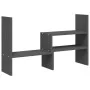 Soporte para monitor madera maciza pino gris (39-72)x17x43 cm de vidaXL, Bases y elevadores para ordenadores - Ref: Foro24-81...