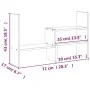 Soporte para monitor madera maciza pino gris (39-72)x17x43 cm de vidaXL, Bases y elevadores para ordenadores - Ref: Foro24-81...