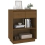 Mesa consola de madera maciza de pino marrón miel 60x34x75 cm de vidaXL, Aparadores - Ref: Foro24-813837, Precio: 66,34 €, De...
