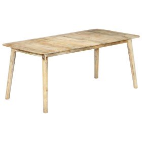 Mesa de comedor de madera maciza de mango 180x90x76 cm en Mesas de comedor | Comprar online en Foru.es