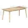 Mesa de comedor de madera maciza de mango 180x90x76 cm en Mesas de comedor | Comprar online en Foru.es