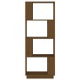 Estantería/divisor espacios madera pino marrón miel 51x25x132cm de vidaXL, Librerías y estanterías - Ref: Foro24-814042, Prec...
