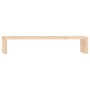 Soporte para monitor madera maciza de pino 50x27x10 cm de vidaXL, Bases y elevadores para ordenadores - Ref: Foro24-813944, P...