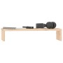 Soporte para monitor madera maciza de pino 50x27x10 cm de vidaXL, Bases y elevadores para ordenadores - Ref: Foro24-813944, P...