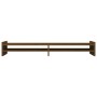 Soporte de monitor madera maciza pino marrón miel 100x27x15 cm de vidaXL, Bases y elevadores para ordenadores - Ref: Foro24-8...