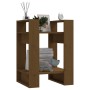 Estantería/divisor de espacios pino marrón miel 41x35x57 cm de vidaXL, Librerías y estanterías - Ref: Foro24-813857, Precio: ...