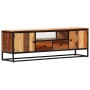 Mueble para TV de madera maciza reciclada 120x30x40 cm en Muebles TV | Comprar online en Foru.es