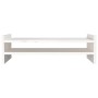 Soporte de monitor madera maciza de pino blanco 50x27x15 cm de vidaXL, Bases y elevadores para ordenadores - Ref: Foro24-8140...