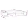 Soporte para monitor madera maciza de pino gris 100x27,5x15 cm de vidaXL, Bases y elevadores para ordenadores - Ref: Foro24-8...