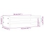 Soporte de monitor madera maciza de pino blanco 50x27x15 cm de vidaXL, Bases y elevadores para ordenadores - Ref: Foro24-8140...