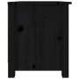 Armario zapatero de madera maciza de pino negro 70x38x45,5 cm de vidaXL, Zapateros y organizadores de calzado - Ref: Foro24-8...