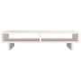 Soporte para monitor madera maciza de pino blanco 60x27x14 cm de vidaXL, Bases y elevadores para ordenadores - Ref: Foro24-81...