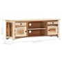 Mueble para TV de madera maciza reciclada 120x30x40 cm en Muebles TV | Comprar online en Foru.es