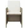 Set comedor de jardín 9 pzas con cojines ratán sintético beige de vidaXL, Conjuntos de jardín - Ref: Foro24-3095516, Precio: ...