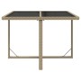Set comedor de jardín 9 pzas con cojines ratán sintético beige de vidaXL, Conjuntos de jardín - Ref: Foro24-3095516, Precio: ...