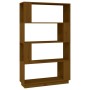 Estantería/divisor madera de pino marrón miel 80x25x132 cm de vidaXL, Librerías y estanterías - Ref: Foro24-814062, Precio: 7...