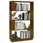 Estantería/divisor madera de pino marrón miel 80x25x132 cm de vidaXL, Librerías y estanterías - Ref: Foro24-814062, Precio: 7...