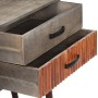 Mesa consola de madera maciza de mango gris 120x35x75 cm en Mesas auxiliares | Comprar online en Foru.es