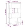 Estantería/divisor madera de pino marrón miel 80x25x132 cm de vidaXL, Librerías y estanterías - Ref: Foro24-814062, Precio: 7...