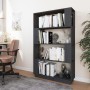 Estantería/divisor de espacios madera de pino gris 80x25x132 cm de vidaXL, Librerías y estanterías - Ref: Foro24-814061, Prec...
