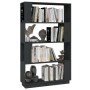 Estantería/divisor de espacios madera de pino gris 80x25x132 cm de vidaXL, Librerías y estanterías - Ref: Foro24-814061, Prec...