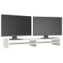 Soporte de monitor madera maciza de pino blanco 100x27x15 cm de vidaXL, Bases y elevadores para ordenadores - Ref: Foro24-814...