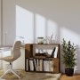 Estantería/divisor madera de pino marrón miel 80x25x70 cm de vidaXL, Librerías y estanterías - Ref: Foro24-814052, Precio: 49...