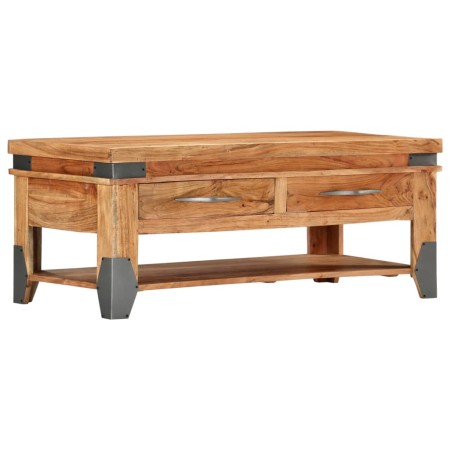 Mesa de centro de madera maciza de acacia 110x52x45 cm en Mesas de centro | Comprar online en Foru.es
