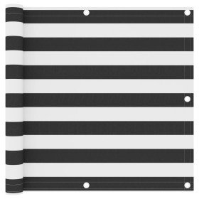 Toldo para balcón tela oxford gris antracita y blanco 90x600 cm en Sombrillas | Comprar online en Foru.es