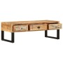 Mesa de centro de madera maciza de mango 110x50x38 cm en Mesas de centro | Comprar online en Foru.es
