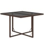 Set de comedor jardín 9 pzas y cojines ratán sintético marrón de vidaXL, Conjuntos de jardín - Ref: Foro24-3095513, Precio: 6...